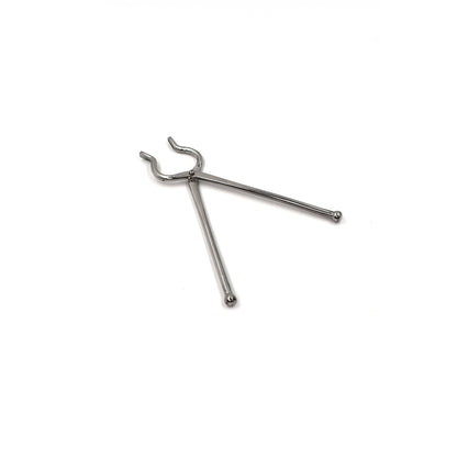 Ganesh Premium Stainless Steel Goti Sansi/Tongs for Hot Utensils - 8mm