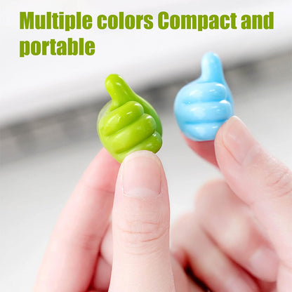Thumb Cable Clips – Multi-Color Cord Organizer for Desk, Home, Car (10 Pc)