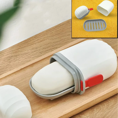 Stylish Soap Box with Secure Seal for Travel, Bathroom & Camping – Leak-Proof, Compact Design