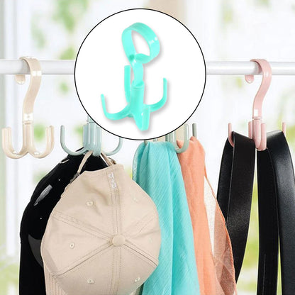 4-Claw 360° Rotatable Purse Rack Hook – Multi-Function Hanger
