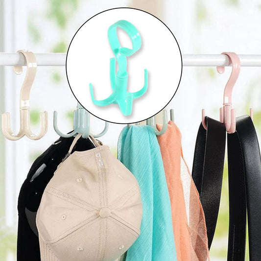 4-Claw 360° Rotatable Purse Rack Hook – Multi-Function Hanger