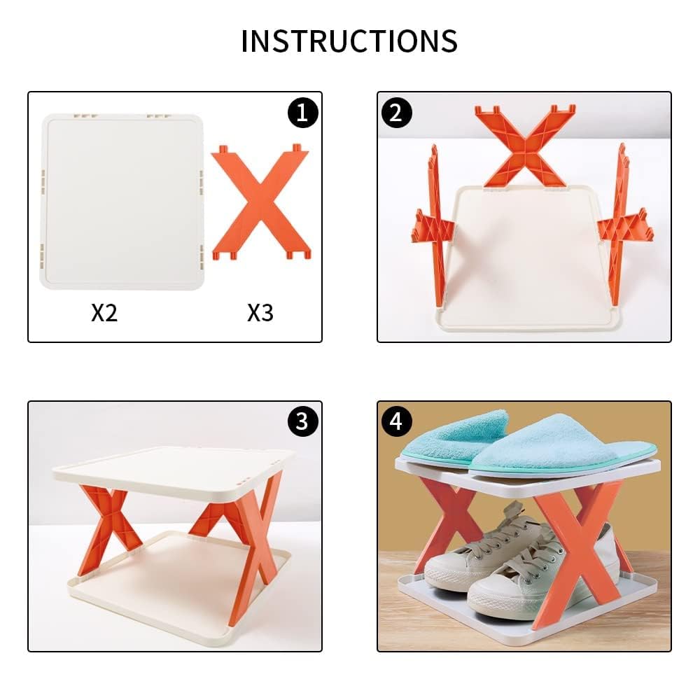 6-Tier Foldable Rack – Portable Storage Organizer for Home & Office