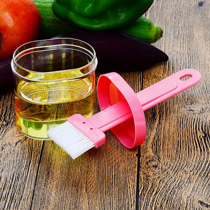 Multi-Purpose Kitchen Oil Brush with Container – Heatproof & BPA-Free