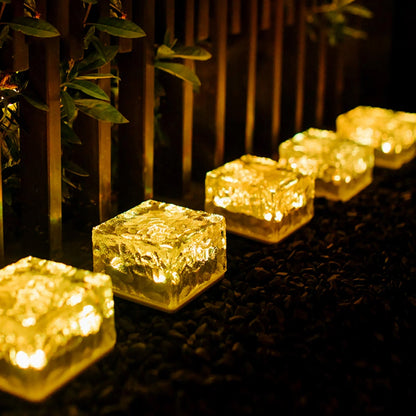 Solar Ice Cube Garden Light for Pathways & Décor (1 Pc)