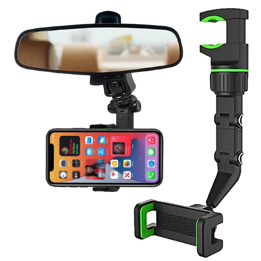 Multifunctional Car Rearview 360° Rotating Mobile Holder Clip