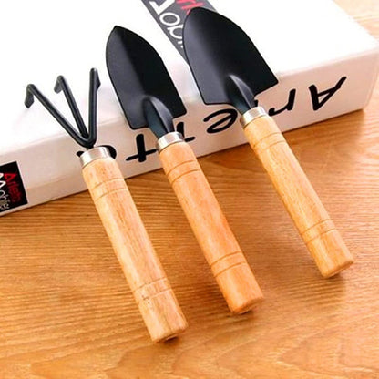Mini Garden Tool Set – Hand Cultivator, Small Trowel & Garden Fork