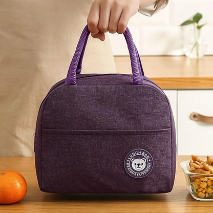 Lunch Box Bag for Women & Men – Insulated Reusable Tote with Zipper, Pockets & Handles