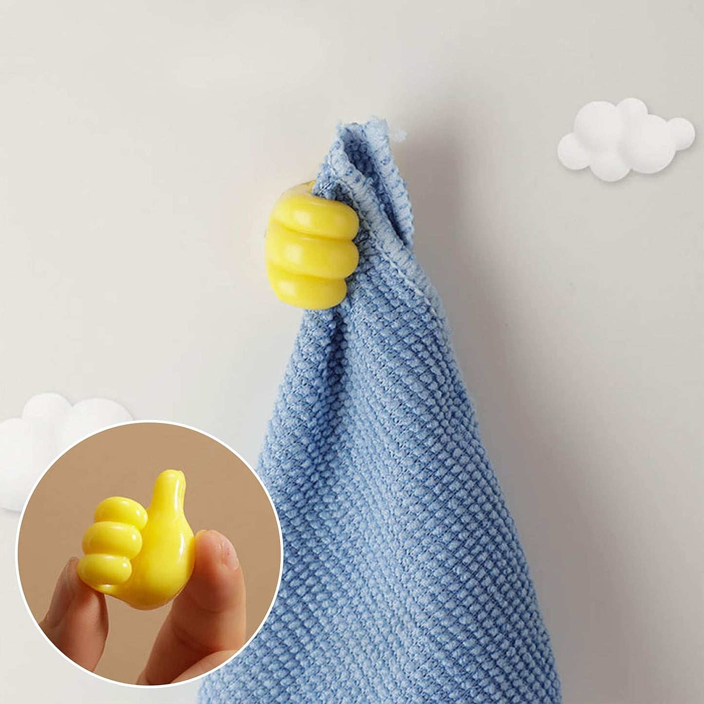 Thumb Cable Clips – Multi-Color Cord Organizer for Desk, Home, Car (10 Pc)