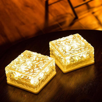 Solar Ice Cube Garden Light for Pathways & Décor (1 Pc)
