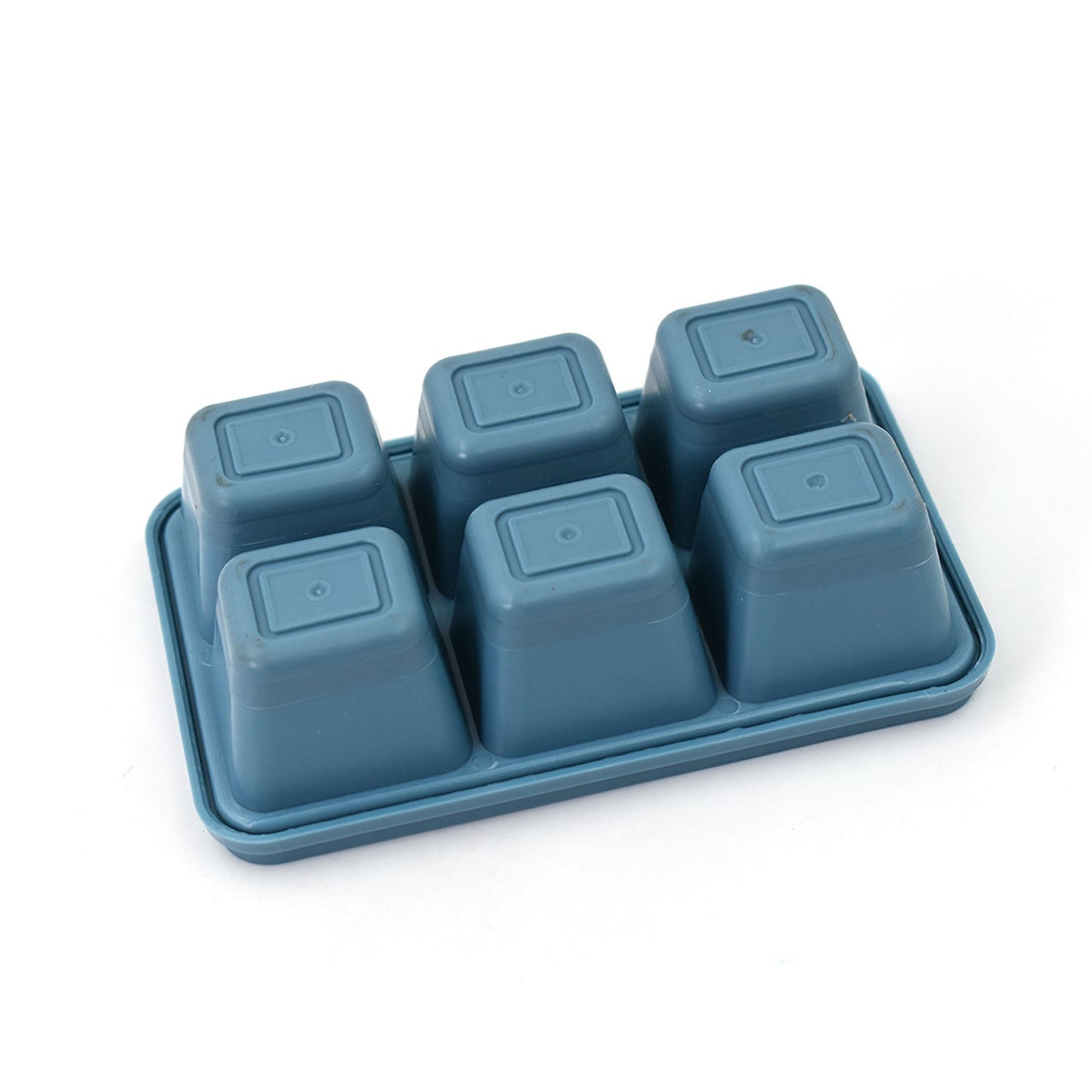 6-Grid Silicone Ice Tray – Flexible & Compact Ice Cube Mold for Household Use