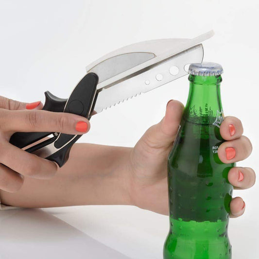 Stainless Steel 4-in-1 Clever Cutter – Black