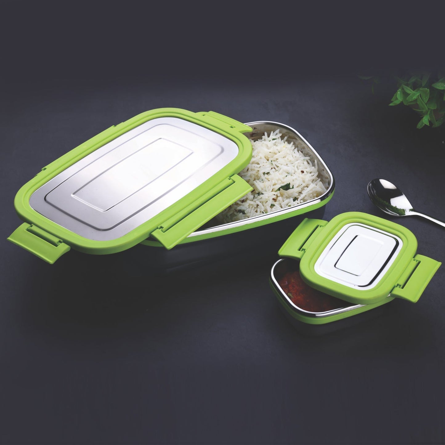 Ganesh Junior Stainless Steel Lunch Pack for School & Office Use