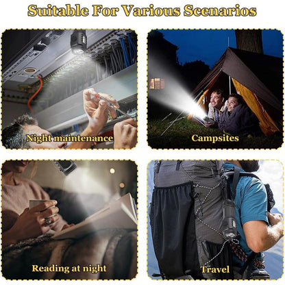 Compact Rechargeable LED Torch – 5 Modes, Waterproof, for Outdoor & Emergencies