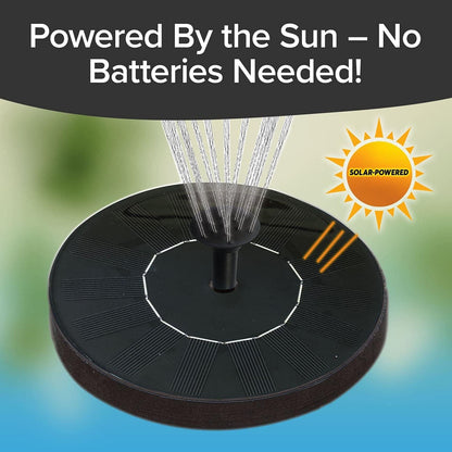 Solar Water Fountain with 5 Spray Modes – No Install Needed