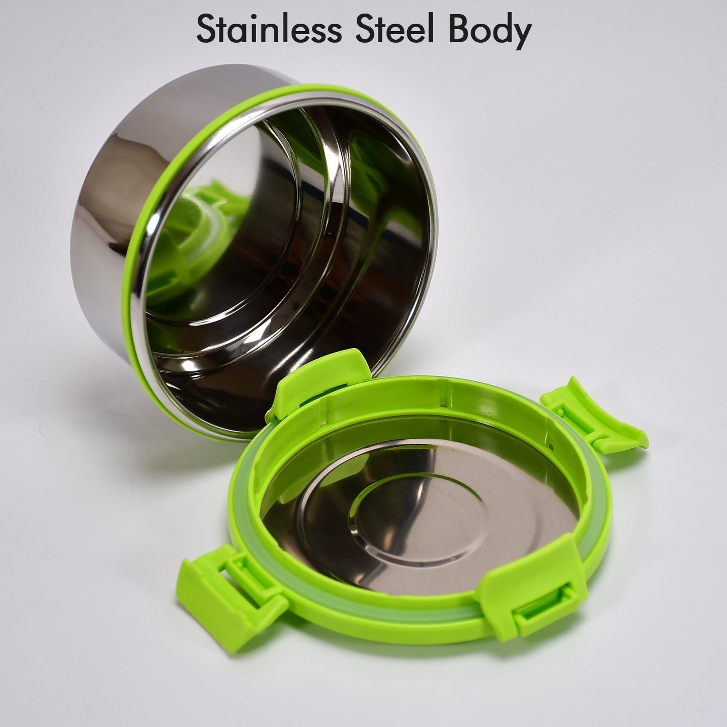 Ganesh Solo Round 400 Stainless Steel Leak-Proof Airtight Lunch Box