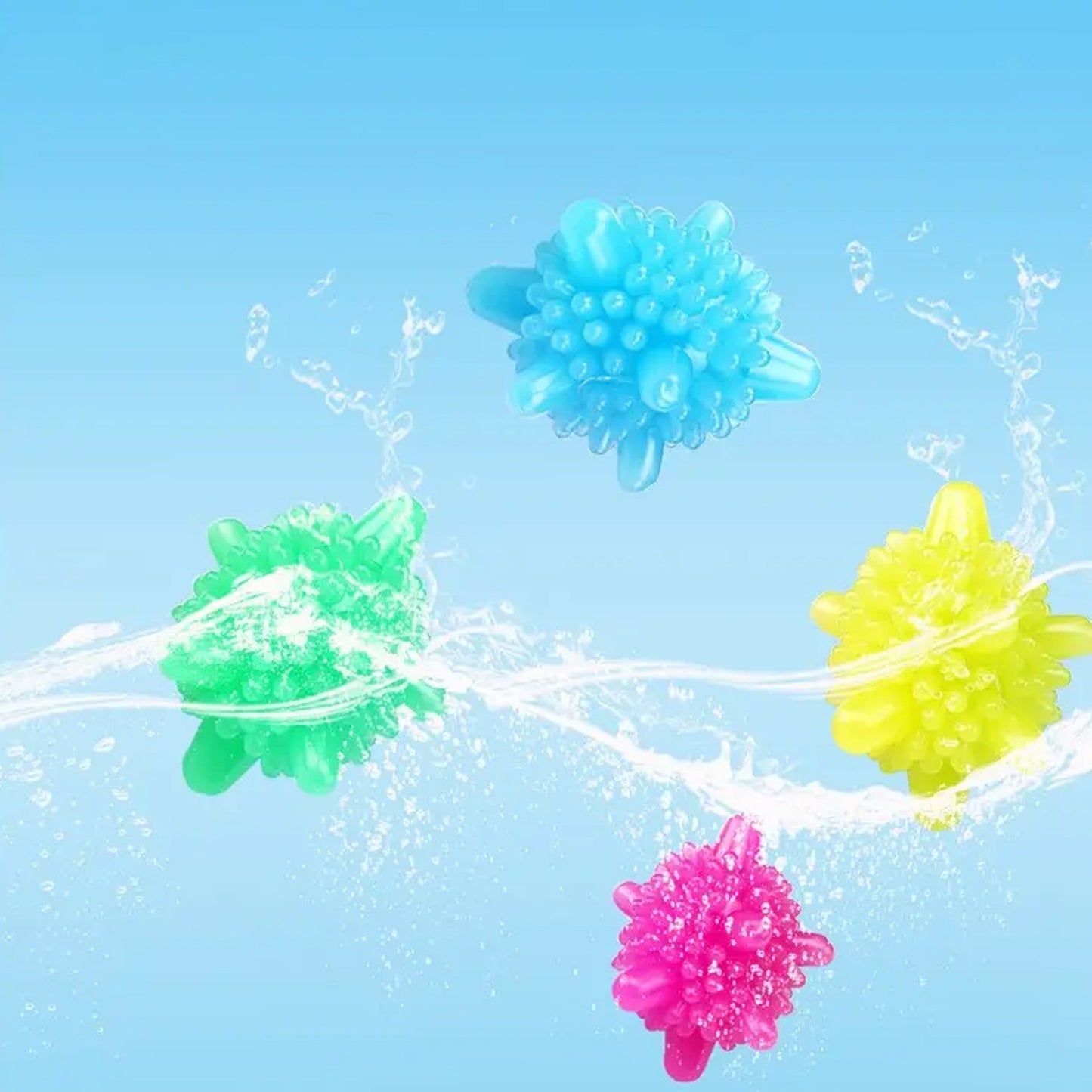 Soft Star Laundry Dryer Balls - 10 Pc Multi-Color Fabric Softeners