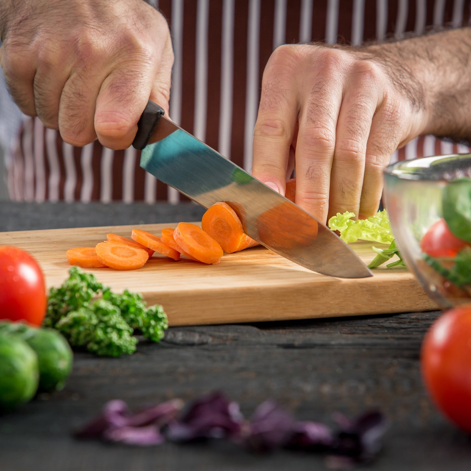 Natural Wood Cutting Board for Kitchen – BPA-Free & Durable