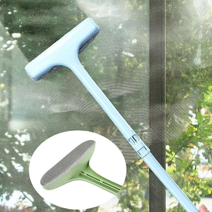 Window Screen Cleaning Brush – Extendable Handle, Multi-Surface Use (1 Pc)