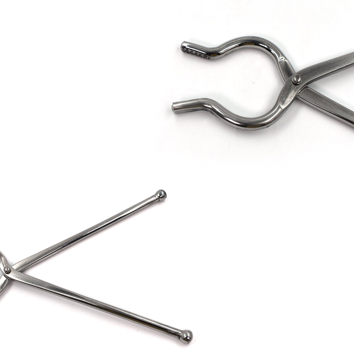 Ganesh Premium Stainless Steel Goti Sansi/Tongs for Hot Utensils - 8mm