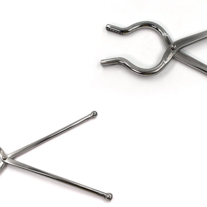 Ganesh Premium Stainless Steel Goti Sansi/Tongs for Hot Utensils - 8mm