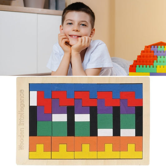 Wooden Blocks Puzzle – Educational Toy for Kids & Brain Training for Adults