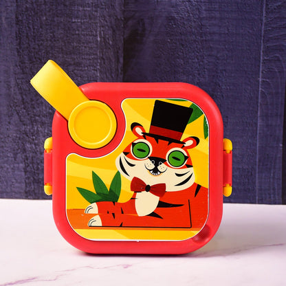 Ganesh Tangy Kids Stainless Steel Cartoon Lunch Box with Spoon – 550ml