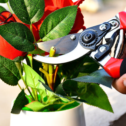 21Cm Red Garden Shears – Sharp Cutter Pruner Scissors for Gardening