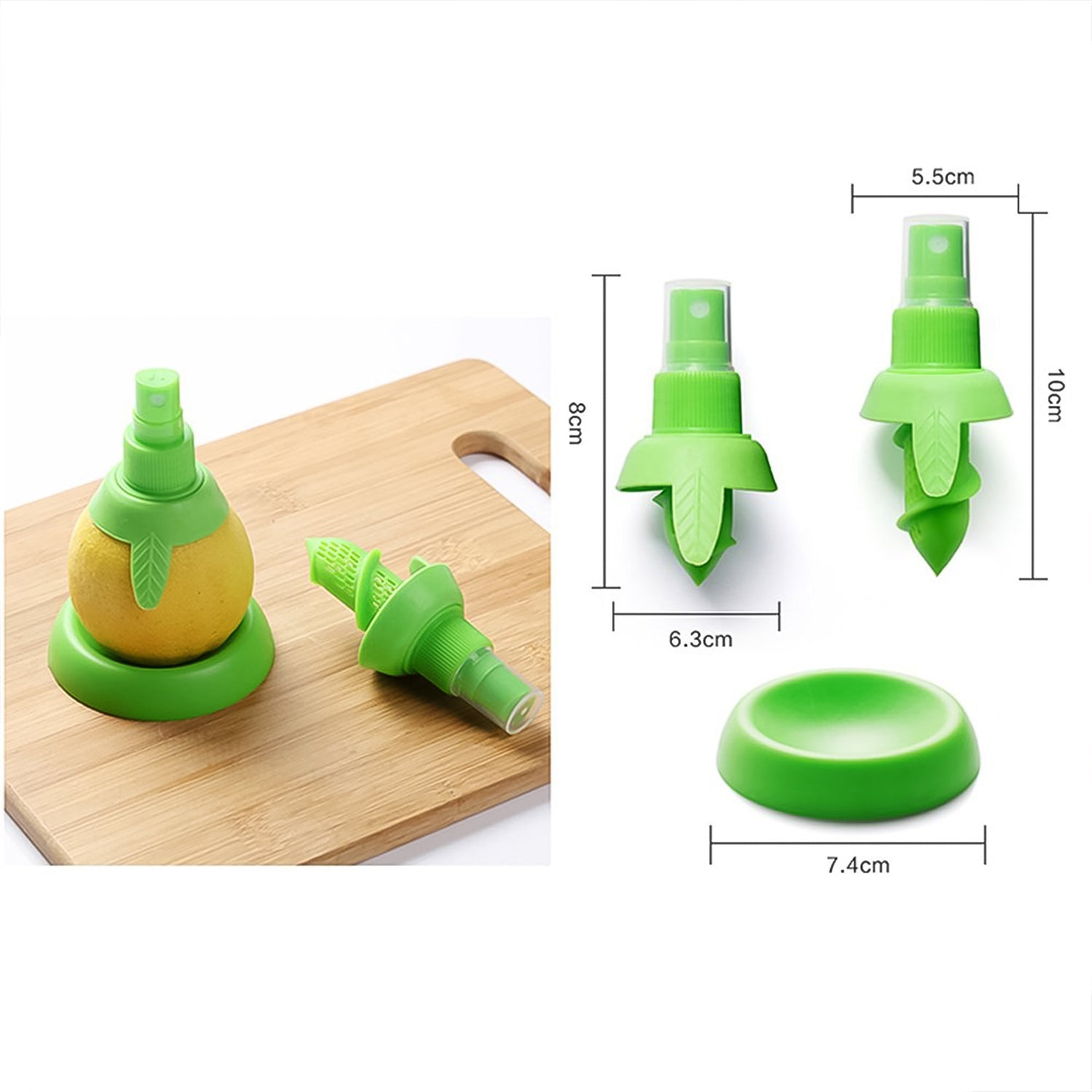 Creative Lemon Sprayer Fruit Juice Citrus Lime Juicer (3-Piece Set)