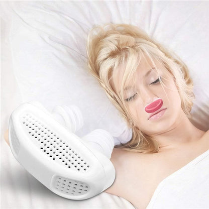 2 in 1 Anti Snoring Nose Clip with Air Purifier & Storage Case (1 Pc)