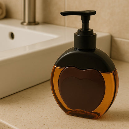 Refillable Apple-Shaped Liquid Soap Dispenser – 350 ML