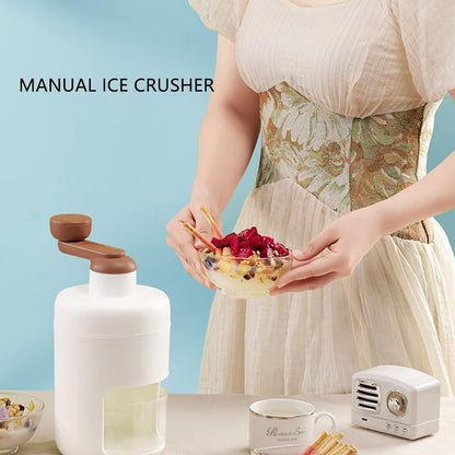 Portable Manual Gola Maker & Ice Crusher for Smoothies & Shaved Ice