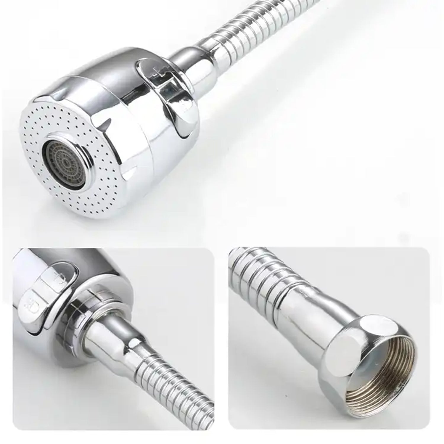 360° Rotating Faucet Sprayer with Water-Saving Aerator (6 Inch)