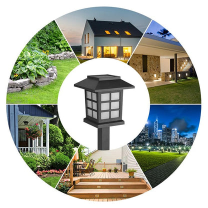 Solar Garden Lights (2 Pc Pack) – Waterproof Outdoor LED Pathway Lights for Patio, Lawn, Yard, and Landscape