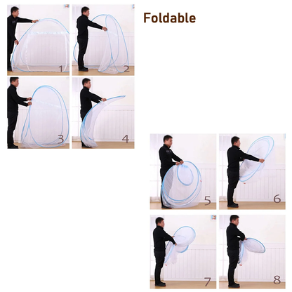 Premium Polyester Foldable Mosquito Net Tent – Self-Supporting & Portable (100 cm Long)