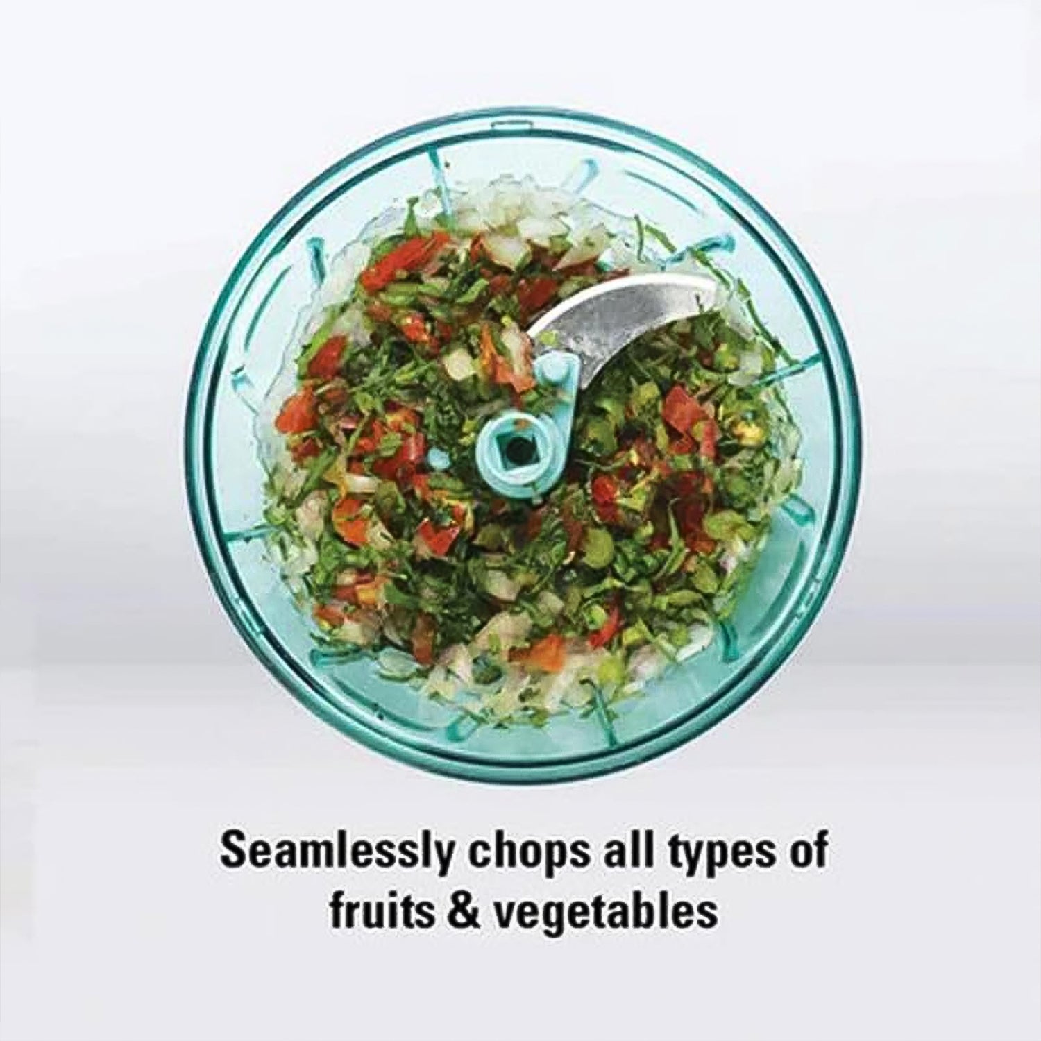3-Blade Handy Chopper – 450ML Manual Cutter