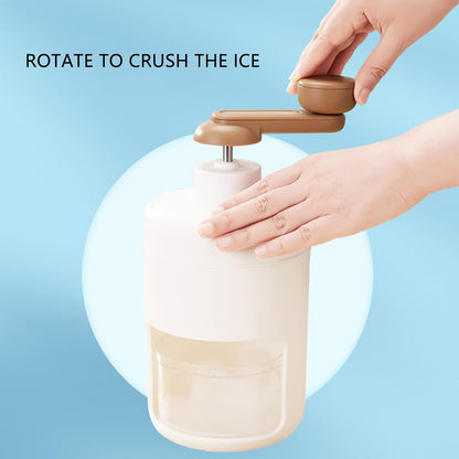 Portable Manual Gola Maker & Ice Crusher for Smoothies & Shaved Ice