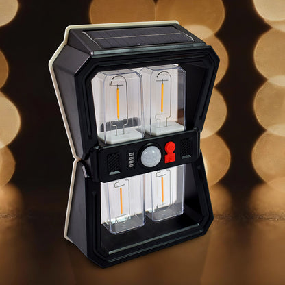 Solar Wall Lantern Light with Motion Sensor & 3 Lighting Modes (1pc)