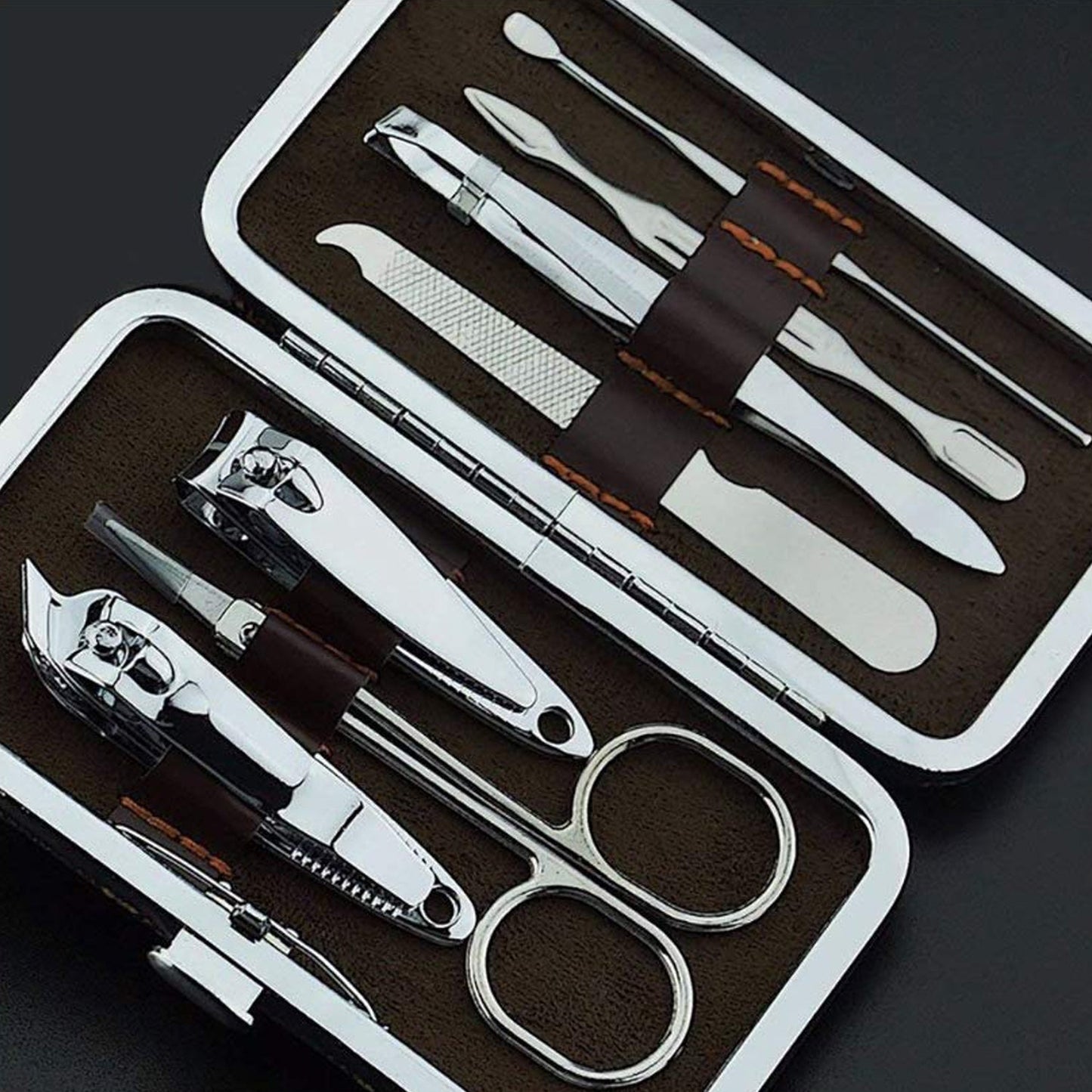 7-in-1 Manicure & Pedicure Grooming Kit for Women – Professional Nail Clipper Set with Case