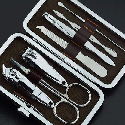 7-in-1 Manicure & Pedicure Grooming Kit for Women – Professional Nail Clipper Set with Case