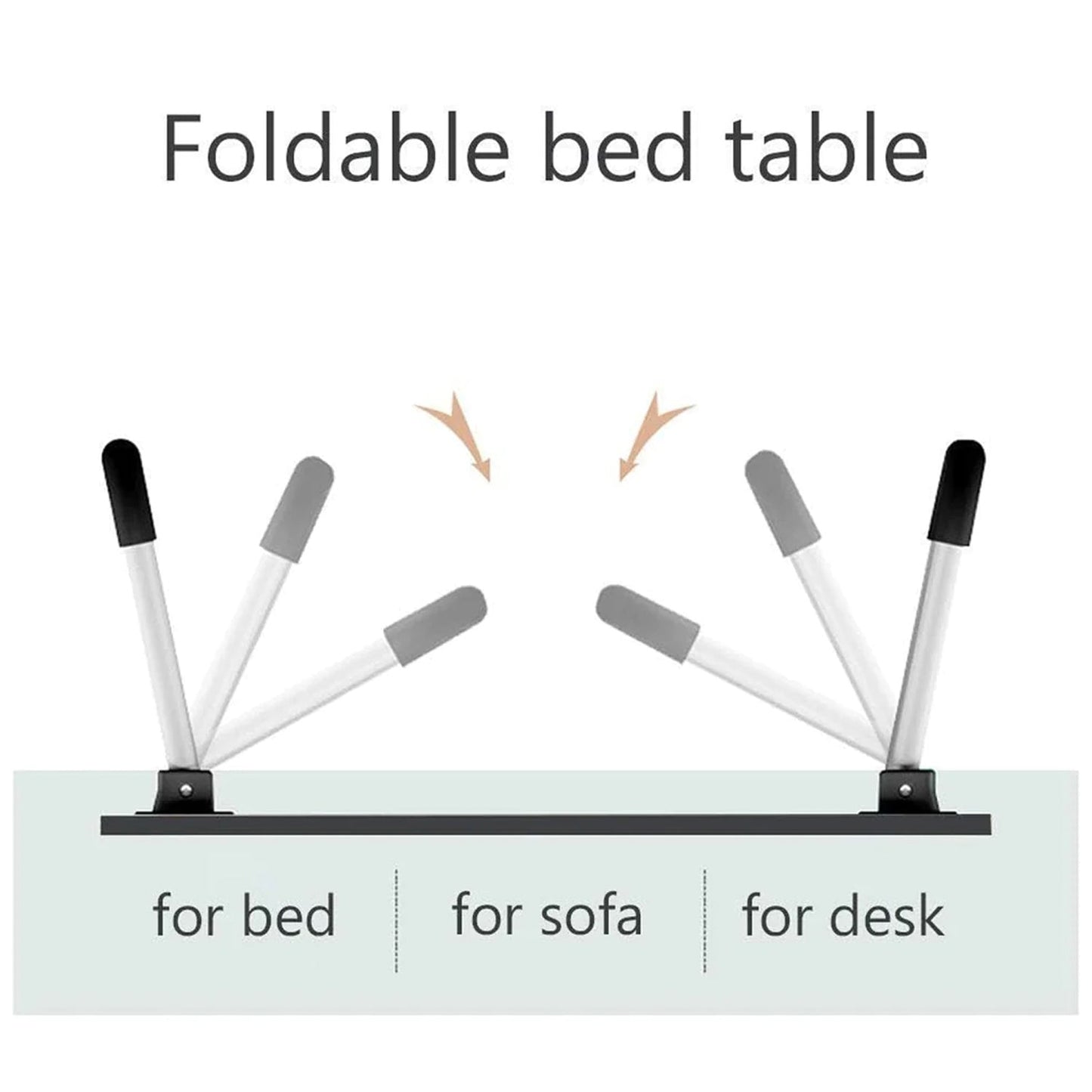 Foldable Laptop Table with Cup Holder – Portable Bed & Sofa Desk