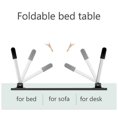Foldable Laptop Table with Cup Holder – Portable Bed & Sofa Desk