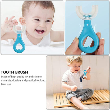 Kids U-Shaped Toothbrush – Soft, Safe & Easy Oral Care (Mix Color)