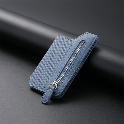 Adhesive Card Holder with Zipper for Phones – 1 Pc (Random Color)