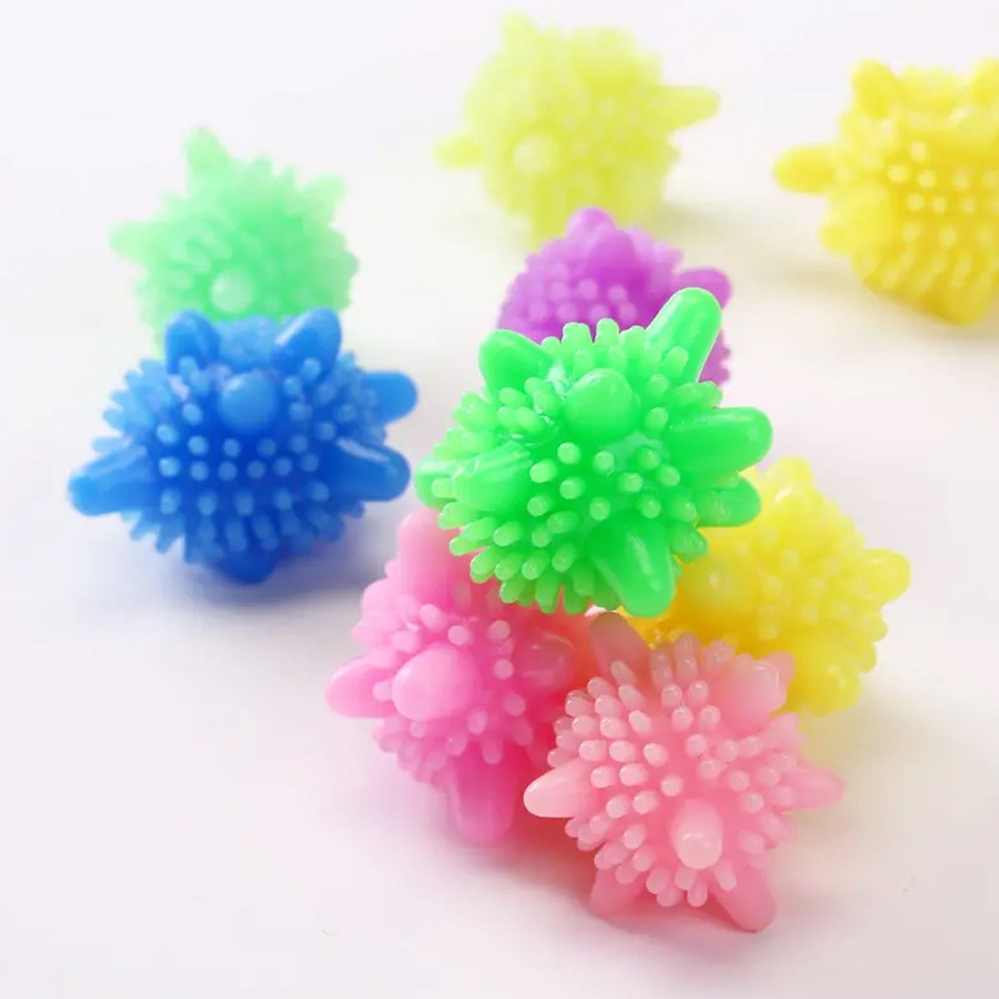 Soft Star Laundry Dryer Balls - 10 Pc Multi-Color Fabric Softeners