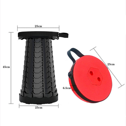 Retractable Telescopic Stool – Adjustable Height, Portable for Adults & Kids