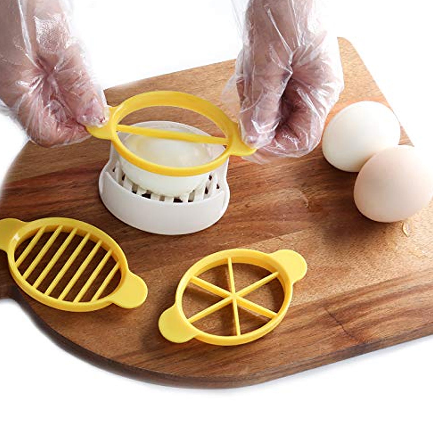 3-in-1 Egg Slicer for Boiled Eggs & Soft Foods