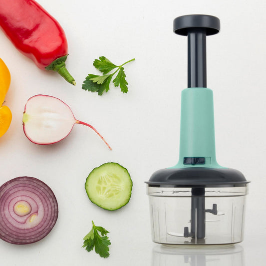 Push Chopper – Manual Food Chopper with 3 Blades