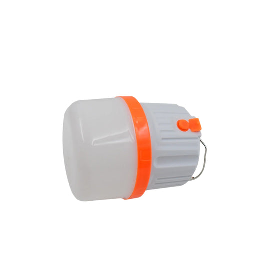 LED Camping Light – Solar & USB Rechargeable with Hook (1 Pc)