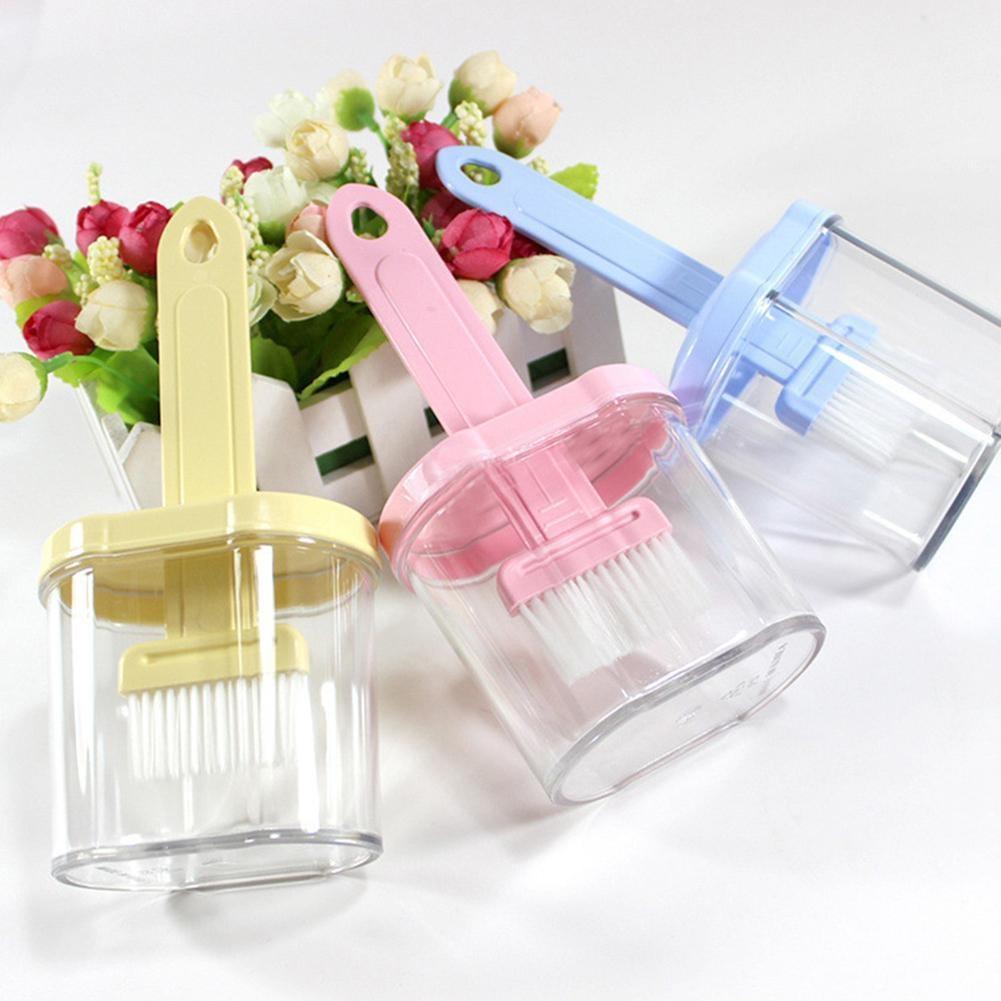 Multi-Purpose Kitchen Oil Brush with Container – Heatproof & BPA-Free