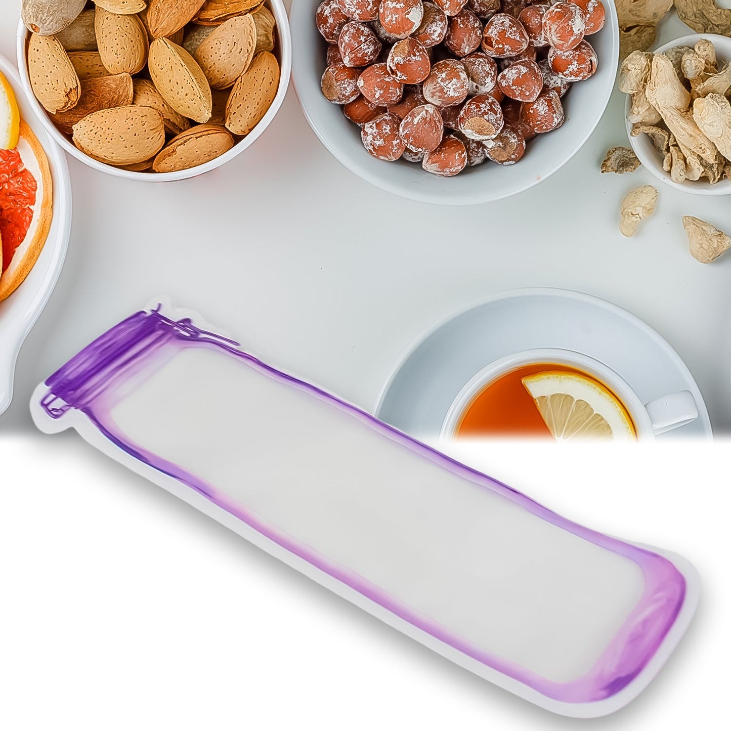 Food Storage Bottle-Shaped Ziplock Bag – Reusable (1 Pc / 500 ML)